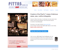 Tablet Screenshot of pittasfoods.com